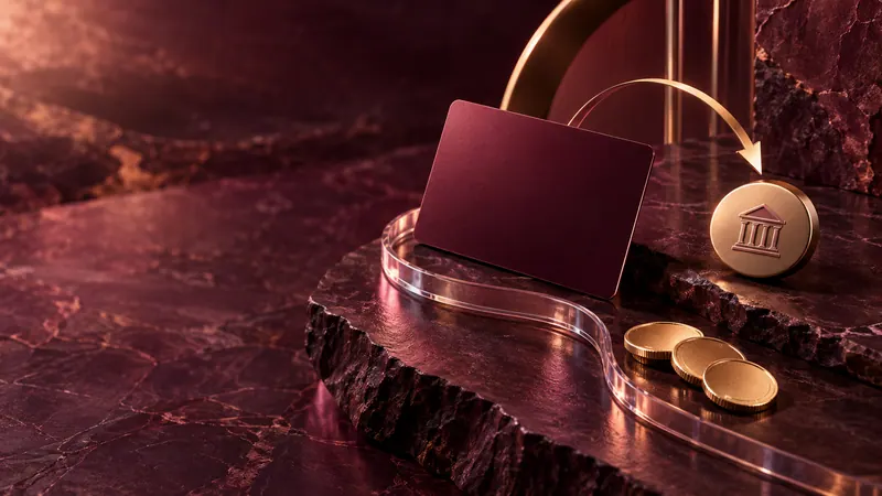 Neoznačená platobná karta, bankový token a trasa prevodu